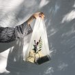 画像8: rganza embroidery fairy bag  eco bag shopping bag　オーガンジーフラワー刺繍付きショルダーエコ トート ショッピング バック (8)