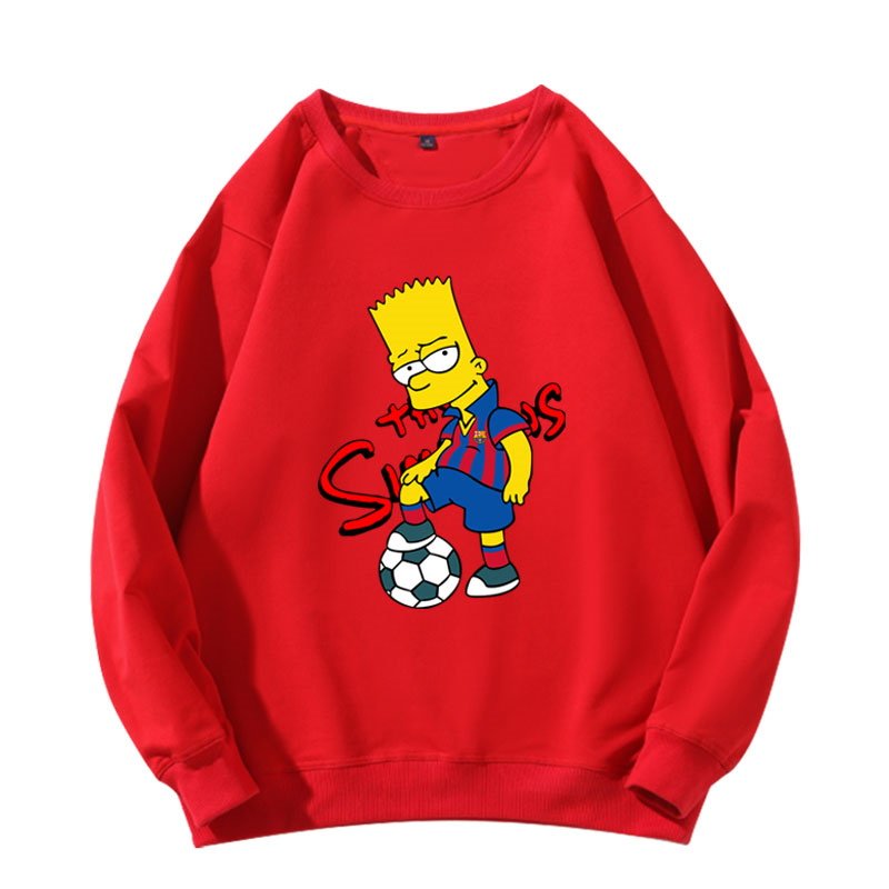 画像10: Men's Unisex The Simpsons surrounding long-sleeved oversize pullover sweater   ユニセックス 男女兼用シンプソンズスローディングオーバーサイズ長袖トレーナ (10)