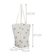 画像7: flower canvas super fire shoulder bag   eco bag shopping bag　フラワーラージサイズショルダーエコ トート ショッピング バック (7)