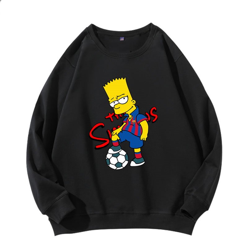 画像8: Men's Unisex The Simpsons surrounding long-sleeved oversize pullover sweater   ユニセックス 男女兼用シンプソンズスローディングオーバーサイズ長袖トレーナ (8)