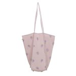 画像3: flower canvas super fire shoulder bag   eco bag shopping bag　フラワーラージサイズショルダーエコ トート ショッピング バック (3)