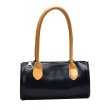 画像4: Leather Smile tubular leather tote shoulder bag 本革スマイルラウンド筒形トートショルダーバックハンドバッグ　 (4)