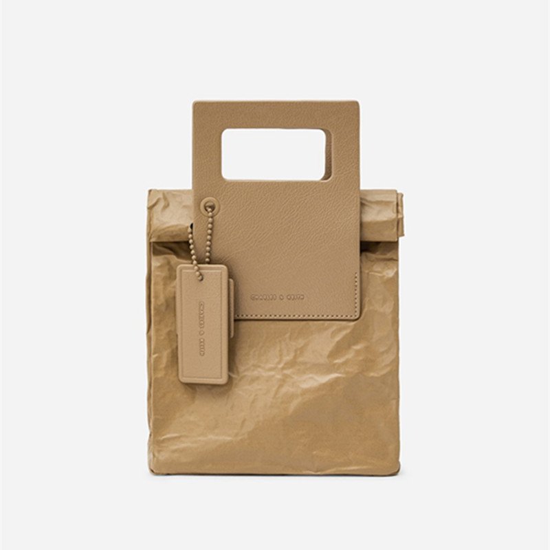 画像3: Crumpled effect tote shoulder bag クランプルドエフェクトトート ショルダーバック (3)
