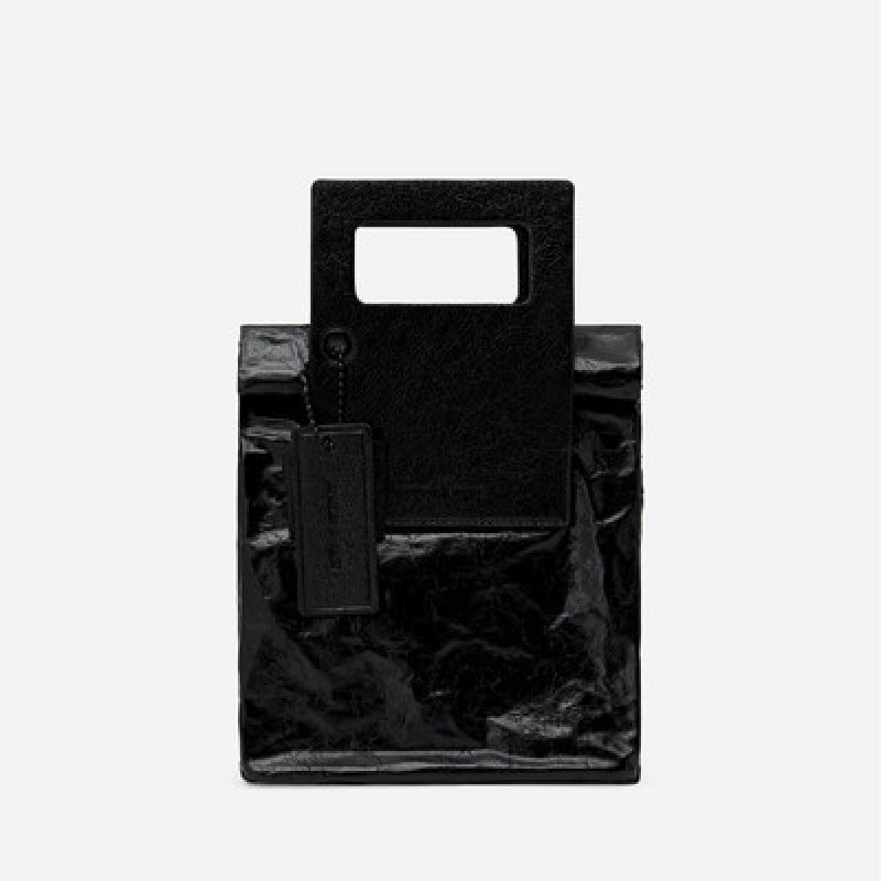 画像4: Crumpled effect tote shoulder bag クランプルドエフェクトトート ショルダーバック (4)