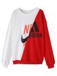 画像1: NIKdas Oversized 2tone logo sweatshirt sweat pullover ナイダス ニキダス スウェット トレーナー オーバーサイズ (1)