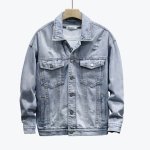 画像3: Tom & Jerry long-sleeved graffiti irregular printing loose  denim jacketmen and women loose denim jacket トム ＆ ジェリー ペイント Gジャン オーバーサイズデニムジャケットユニセッ クス男女兼用コート (3)