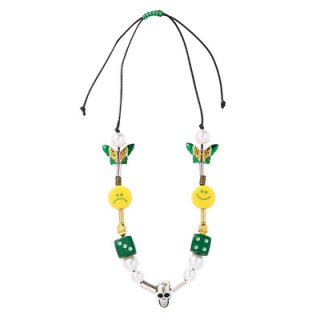 NAGRI Men's ASAP Rocky Butterfly Skull Dice Pearl Smiley