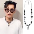 画像6: NAGRI Men's New ASAP Rocky Butterfly Skull Dice Pearl Smiley Necklace Punk Hip Hop Street Dance Rock Jewelry GiftsNAGRIメンズASAP ロッキーバタフライ スカル ダイス パール スマイリー ニコちゃん ネックレス (6)