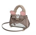 画像1: Mouse Tote Bag with Cheese Strap ネズミ チーズショルダーストラップ付 トートバッグ (1)