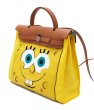 画像2: Spongebob Tote Bag 本革 キャンバス スポンジボブ エール トートバッグ (2)
