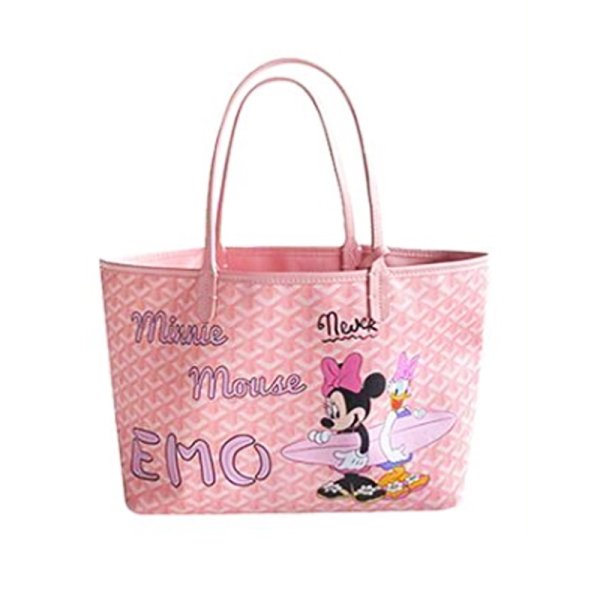 画像1: Mickey Mouse graffiti painting elements Cartoon shopping  shoulder portable Tote Bag 　ミッキーディズニー ペイントトートショルダーショッピングバッグ (1)