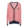 画像4: Women's Border cardigan with donald duck points　ドナルドダックポイント付きボーダーカーディガンセーター (4)