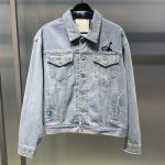 画像3: Men's FELIX paint graffiti men and womencouple denim jacket coat メンズ　ユニセックス 男女兼用 フィリックス・ザ・キャット グラフィック デニムジャケット Gジャン コート (3)