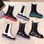 画像8:  women's  Middle tire boots   ミドル タイヤブーツサイドゴアレザーブーツ　マーティンブーツ  (8)