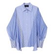 画像1: Women's stripe stitch long sleeve shirt 　ストライプステッチ長袖シャツ (1)