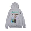 画像1:  NAGRI Over Size TravisScott character print hoodie   オーバーサイズ ユニセックス 男女兼用TravisScottキャラクタープリント  フーディ パーカー (1)