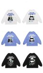 画像5: NAGRI long-sleeved Panda Over Size pullover 　オーバーサイズ ユニセックス 男女兼用パンダプリント長袖Tシャツ (5)