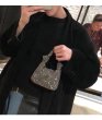 画像4: rhinestone small diamond simple classic strong wear-resistant female bag shoulder messenger　ラインストーンスモールダイヤモンドシンプルトートショルダーバッグ (4)