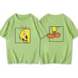 画像4: New Tweety loose short sleeve T-shirt Looney Tunes ユニセックス男女兼用 ルーニー・テューンズ トゥイーティー 半袖Tシャツプルオーバ ー (4)