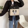 画像5: Mickey canvas  print backpack kelly bag shoulder tote bag　ミッキーマウスプリントケリーバックパックトートショルダー3WAYバッグ (5)
