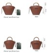 画像8:  bamboo shell bag  tote bag　本革レザーシェル型バンブートートバッグ (8)