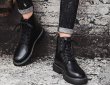 画像4:  Men's High Top Martin Boots British Style boots　レースアップハイカットブーツ (4)