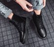 画像3:  Men's High Top Martin Boots British Style boots　レースアップハイカットブーツ (3)