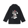 画像2: Unisex Tom & Jerry Over sized LAMBS WOOL Fake Sheep Fur Jacket Coat 男女兼用 トム＆ジェリー トムとジェリー  モコモコ ジャケット コート ボアジャケット (2)