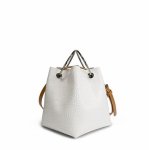 画像2: Crocodile simple ring hand bag bucket bag Tote  Bag リングハンドルミニ トート　ショルダーバッグ 　 (2)