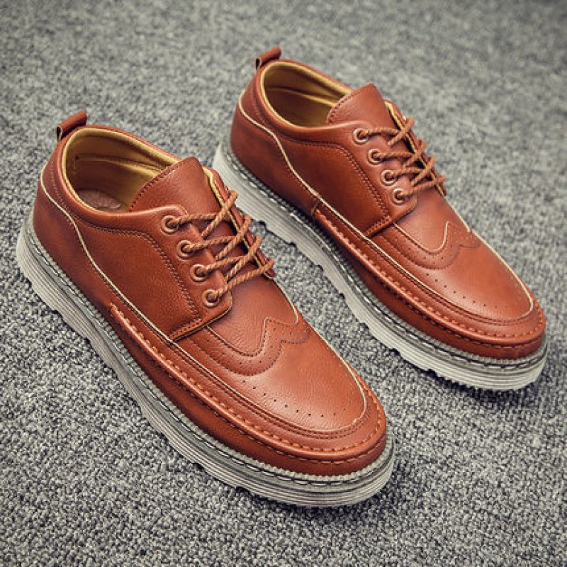 画像3: Men's leather Round To Lace up loafers   レザーレースアップステッチローファー　 (3)