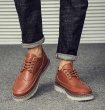 画像6: Men's leather Round To Lace up loafers   レザーレースアップステッチローファー　 (6)