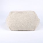 画像6: Woman’s lamb hair  large capacity commuter tote shoulder bag plush bag  　ナンバー11ウールファートートショルダーバッグ (6)
