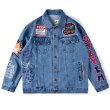 画像4: New Men's Travis Scott Astrowrld Jacket Washed Embroidered Denim All-match Jacket G Jean Jacket men and women メンズ ユニセックス 男女兼用ウォッシュ刺繍デニム デニムGジャン　ジャケット (4)