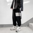 画像3: Men's men and women striped loose casual pants Sweat pants　ユニセックスパンツ男女兼用ルーズフィットストライプ付きスウェットパンツ (3)