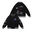 画像1: Unisex NASA baseball uniform jacket blouson ユニセックス 男女兼用 ナサ スタジアムジャンパー スタジャン MA-1 ボンバー ジャケット ブルゾン (1)