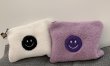 画像3: Woman’s Smile Face  plush Clutch bag  　スマイルフェイスファークラッチバッグ　ユニセックス男女兼用 (3)