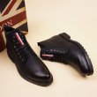 画像4:  Men's Genuine leather lace-up short boots Martin British Style boots 　レザーレースアップマーティンブーツ  (4)