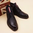 画像3:  Men's Genuine leather lace-up short boots Martin British Style boots 　レザーレースアップマーティンブーツ  (3)