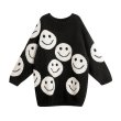 画像7: Smiley Smile Face Wool Sweater Dress スマイル フェイス ウール セーターチュニックドレス ワンピース (7)