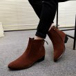 画像4: British high-top pu suede boots shoes メンズ イギリス調 ブリティッシュ ハイカット サイドゴア スエード レザーブーツ スニーカーシューズ (4)