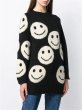 画像1: Smiley Smile Face Wool Sweater Dress スマイル フェイス ウール セーターチュニックドレス ワンピース (1)