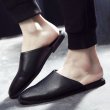 画像4: British moccasin slip on loafers shoes メンズ 男女兼用 イギリス調 ブリティッシュ オープンバック スリッポン スリッパ ローファー (4)