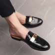 画像4: British bit moccasin slip on loafers shoes メンズ 男女兼用 金具 イギリス調 キャラクターモチーフ ブリティッシュ オープンバック スリッポン スリッパ ローファー (4)