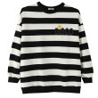 画像10: Striped smile round neck sweater 　ボーダー＆スマイルニコちゃんプルオーバーセーターウール セーターチュニック男女兼用 (10)