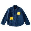 画像2: fleece fur smiling face  jacket Blouson  フリースファースマイルフェイスジャケット ブルゾン (2)