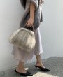 画像6: Real mink fur tote bag　リアルミンクファー半月ハンドルトートバック (6)