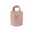 画像8: Cute Cartoon Big eyes fur Tote bag　 ビックアイトートもこもこバック (8)