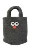 画像2: Cute Cartoon Big eyes fur Tote bag　 ビックアイトートもこもこバック (2)