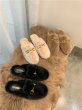 画像2: Women's Fur Moccasin Bit loafers shoes ファー付き ビット ローファー モカシン  (2)