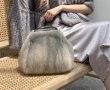 画像7: Real mink fur tote bag　リアルミンクファー半月ハンドルトートバック (7)